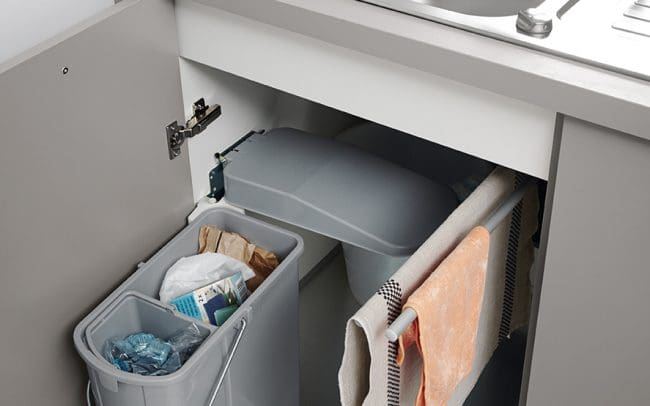 german kitchens cardiff - utility rooms - bin unit under sink