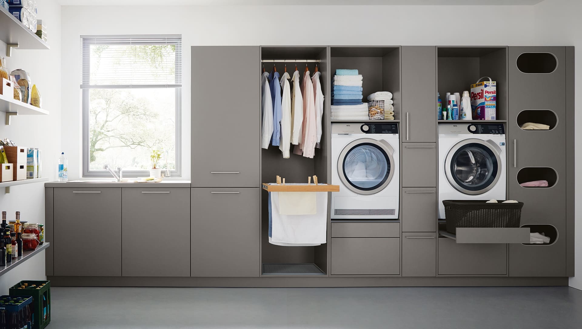 finding space for a utility room in a family kitchen